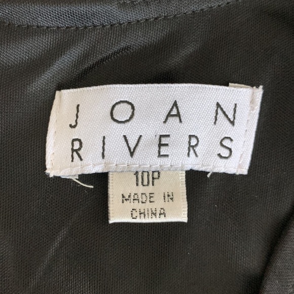 Joan Rivers Women’s Silky Sheath Dress Black 10P - Picture 5 of 6